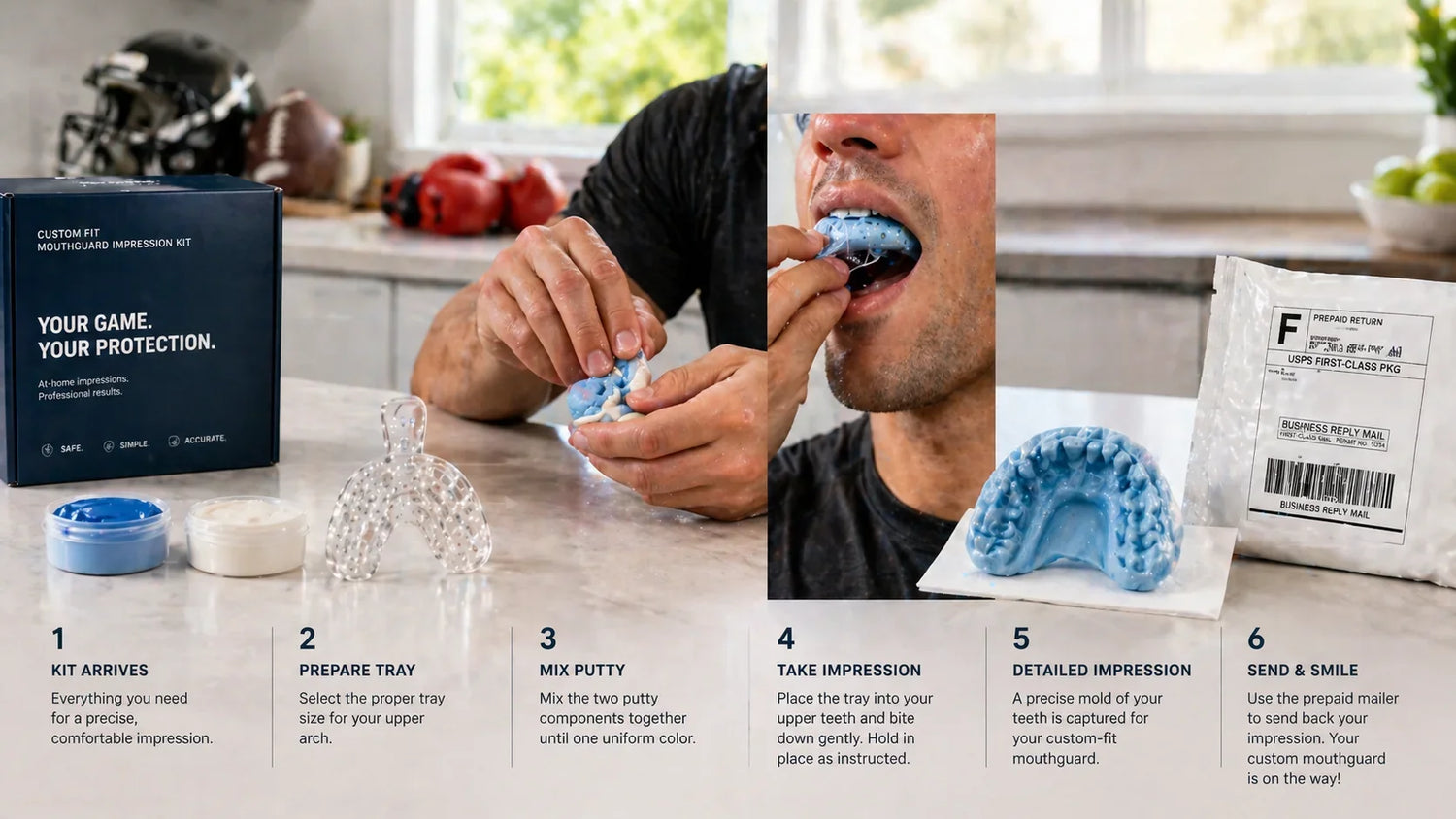 How the At-Home Mouthguard Impression Kit Works: Step by Step